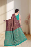 Designer Jacquard Silk Saree with Traditional Woven Floral Border