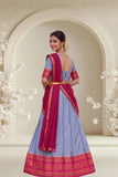 Traditional Woven Silk Saree with Designer Border and Elegant Pallu