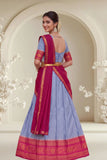 Traditional Woven Silk Saree with Designer Border and Elegant Pallu