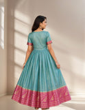 Elegant Designer Anarkali Gown with Royal Embroidered Border