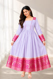 Elegant Woven Anarkali Gown