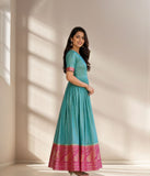 Elegant Designer Anarkali Gown with Royal Embroidered Border