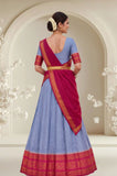 Traditional Woven Silk Saree with Designer Border and Elegant Pallu
