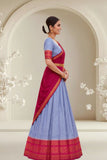 Traditional Woven Silk Saree with Designer Border and Elegant Pallu