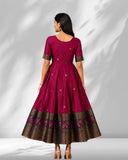 Elegant Cotton Anarkali Dress