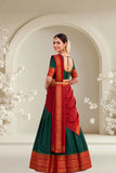 Traditional Woven Silk Saree with Designer Border and Elegant Pallu