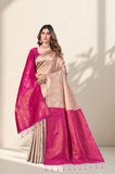 Premium Jacquard Silk Saree with Traditional Woven Design