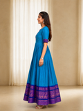 Royal Printed Anarkali Kurta Dress – Ethnic Flared Party Wear