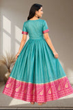 Premium Woven Silk Anarkali Gown