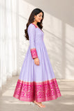 Elegant Woven Anarkali Gown
