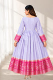 Elegant Woven Anarkali Gown