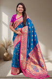 Banarasi Silk Saree with Designer Zari Border