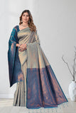 Designer Jacquard Saree with Intricate Woven Motifs