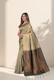 Premium Jacquard Silk Saree with Traditional Woven Design