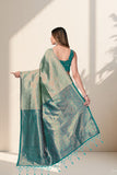 Premium Jacquard Silk Saree with Traditional Woven Design