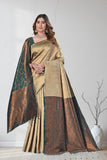 Designer Jacquard Saree with Intricate Woven Motifs