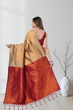 Designer Jacquard Saree with Intricate Woven Motifs