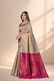 Elegant Traditional Jacquard Woven Silk Saree