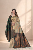 Elegant Traditional Jacquard Woven Silk Saree