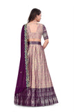 Premium Designer Purple Lehenga Choli with Banarasi Weaving & Embroidered Dupatta