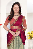 Royal Zari Banarasi Silk Lehenga Choli Set with Embroidered Dupatta for Women
