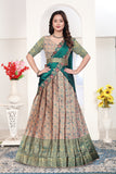 Women's Designer Banarasi Lehenga Choli with Rich Weaving