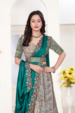 Women's Designer Banarasi Lehenga Choli with Rich Weaving