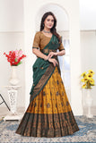Premium Banarasi Jacquard Lehenga Choli with Elegant Woven Dupatta