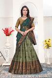 Premium Banarasi Jacquard Lehenga Choli with Elegant Woven Dupatta