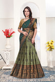 Premium Banarasi Jacquard Lehenga Choli with Elegant Woven Dupatta