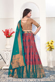 Premium Banarasi Jacquard Lehenga Choli with Elegant Woven Dupatta