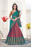 Premium Banarasi Jacquard Lehenga Choli with Elegant Woven Dupatta