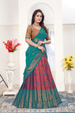 Premium Banarasi Jacquard Lehenga Choli with Elegant Woven Dupatta