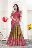 Premium Banarasi Jacquard Lehenga Choli with Elegant Woven Dupatta