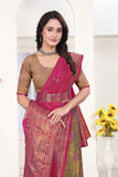 Premium Banarasi Jacquard Lehenga Choli with Elegant Woven Dupatta