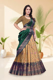 Banarasi Jacquard Lehenga Choli with Woven Designer Dupatta
