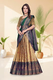 Banarasi Jacquard Lehenga Choli with Woven Designer Dupatta