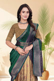 Banarasi Jacquard Lehenga Choli with Woven Designer Dupatta