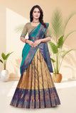 Banarasi Jacquard Lehenga Choli with Woven Designer Dupatta