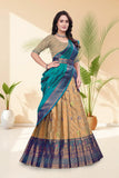 Banarasi Jacquard Lehenga Choli with Woven Designer Dupatta
