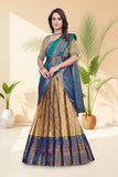 Banarasi Jacquard Lehenga Choli with Woven Designer Dupatta