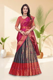 Premium Banarasi Silk Lehenga Choli with Woven Dupatta