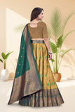 Premium Banarasi Silk Lehenga Choli with Woven Dupatta