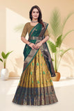 Premium Banarasi Silk Lehenga Choli with Woven Dupatta