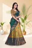 Premium Banarasi Silk Lehenga Choli with Woven Dupatta