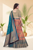 Premium Banarasi Silk Lehenga Choli with Woven Dupatta