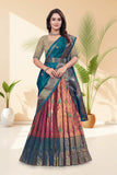 Premium Banarasi Silk Lehenga Choli with Woven Dupatta