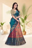 Premium Banarasi Silk Lehenga Choli with Woven Dupatta