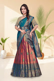 Premium Banarasi Silk Lehenga Choli with Woven Dupatta