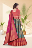 Premium Banarasi Silk Lehenga Choli with Woven Dupatta